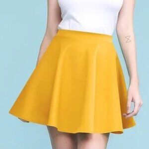 Made By Johnny Women's Stretchy Flared Casual Mini Skater Skirt XSMALL